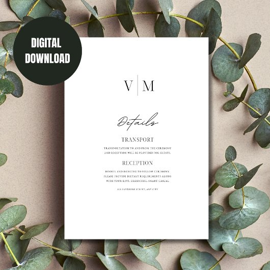 Invitation de mariage d'hiver