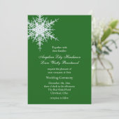 Invitation de mariage d'hiver (Debout devant)