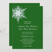 Invitation de mariage d'hiver (Devant / Derrière)