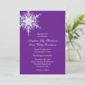 Invitation de mariage d'hiver (Debout devant)