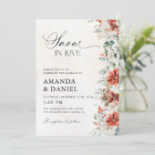 Invitation de mariage d'hiver (Debout devant)