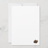 Invitation de mariage d'hiver catholique (Dos)