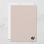 Invitation de mariage d'hiver catholique (Dos)