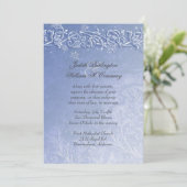 Invitation de mariage d'hiver Crystal Blue (Debout devant)