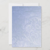 Invitation de mariage d'hiver Crystal Blue (Dos)