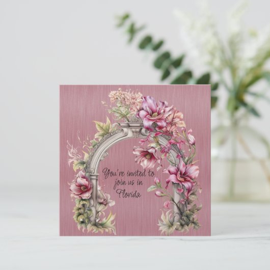 Invitation De Mariage D'Hiver En Floride (Debout devant)