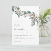 Invitation de mariage d'hiver Mariage de Noël (Debout devant)