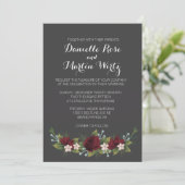 Invitation de mariage d'hiver rustique (Debout devant)