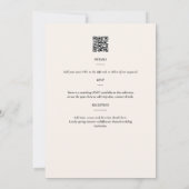 Invitation de mariage d'hiver Willow Print ou numé (Dos)
