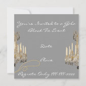 Invitation de mariage diamant vintage (Dos)