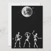Invitation de mariage disco fête de danse de squel (Dos)