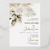 Invitation de mariage d'or (Recto)
