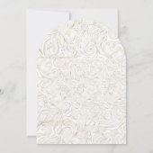 Invitation de mariage dorée (Dos)