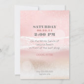 Invitation de mariage Dream Shore Beach Peach (Dos)