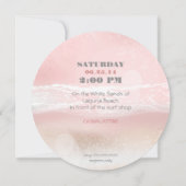 Invitation de mariage Dream Shore Beach Peach (Dos)