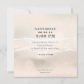 Invitation de mariage Dream Shore Beach Sepia (Dos)