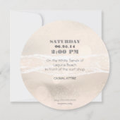 Invitation de mariage Dream Shore Beach Sepia (Dos)