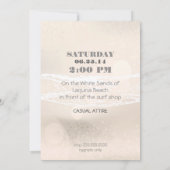 Invitation de mariage Dream Shore Beach Sepia (Dos)