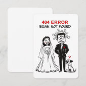 Invitation de mariage drôle et heureux (Devant / Derrière)