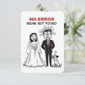 Invitation de mariage drôle et heureux (Debout devant)