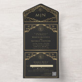 Invitation de mariage du code QR de la carte Tarot (À l'intérieur)
