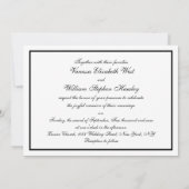 Invitation de mariage du lever du soleil de la lig (Dos)