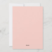 Invitation de mariage du printemps (Dos)