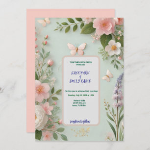 Invitation de mariage du printemps