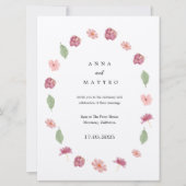 Invitation de mariage du printemps (Devant)