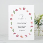 Invitation de mariage du printemps (Debout devant)