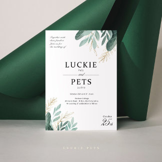 Invitation de mariage du printemps avec la feuille