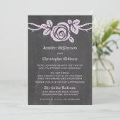 Invitation de mariage du Rose Lilac (Debout devant)