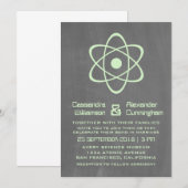 Invitation de mariage du tableau de bord atomique (Devant / Derrière)