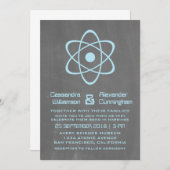 Invitation de mariage du tableau de bord atomique  (Devant / Derrière)