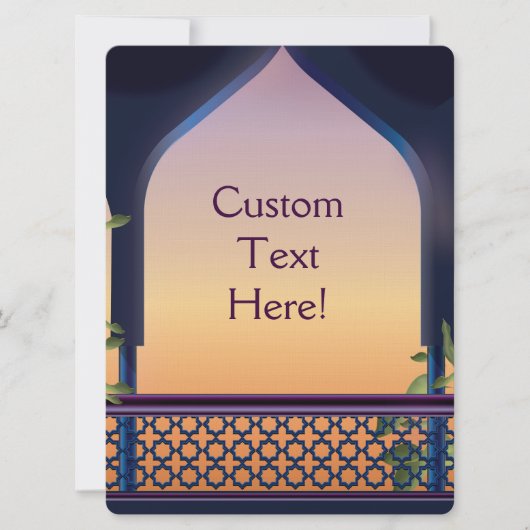 Invitation de mariage d'un palais indien (Devant)