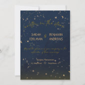 Invitation de mariage écrite dans les étoiles (Devant)