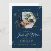 invitation de mariage élégant (Devant / Derrière)