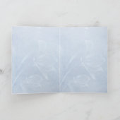 Invitation de Mariage élégant à Flottes Bleues (Intérieur)