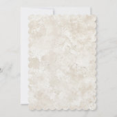 Invitation de Mariage Élégant avec Fleurs Rose Pâl (Dos)