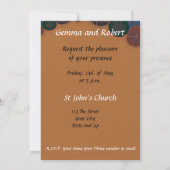 Invitation de mariage élégant gothique (Dos)