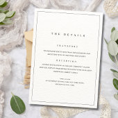 Invitation de mariage élégant minimaliste, Monogra