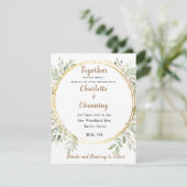 Invitation de mariage | Élégant | RSVP | Poignée (Debout devant)