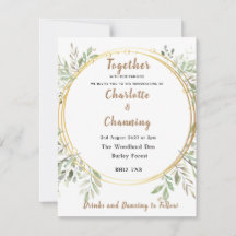 Invitation de mariage | Élégant | RSVP | Poignée