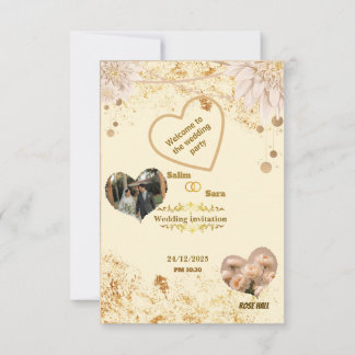 Invitation de mariage élégante