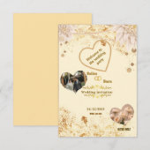 Invitation de mariage élégante (Devant / Derrière)