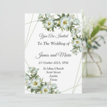 Invitation de mariage élégante,