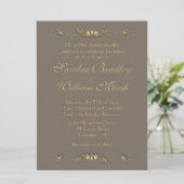 Invitation de mariage élégante (Debout devant)
