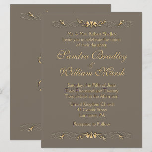 Invitation de mariage élégante