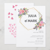 Invitation de mariage élégante (Devant / Derrière)