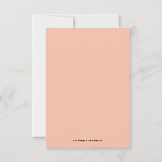 Invitation de mariage élégante (Dos)